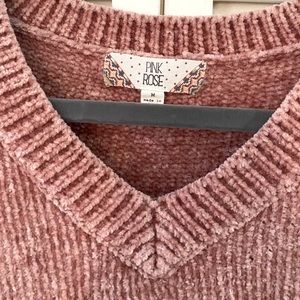 Pink Rose Sweater Pink Blush Color Sz Medium